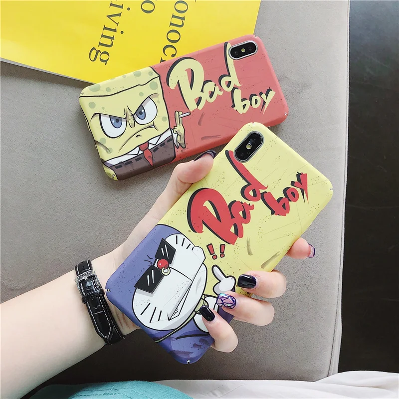 bad-boy-phone-case-for-iphone-xr-xs-max-cases-cartong-robot-cat-cover