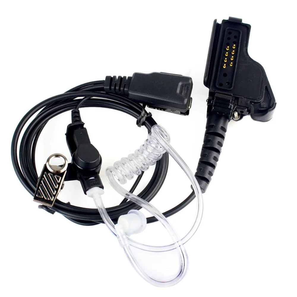 

New Black Covert Acoustic Tube Earpiece PTT MIC Headset for Motorola HT1000 XTS5000 XTS2500 XTS1500 GP900 MTS2000 MTP850 MTH850