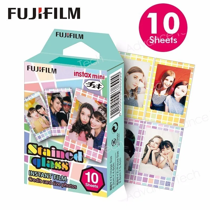 Fujifilm Fuji Instax Mini 8 витражная пленка 10 листов для 7 9 50s 90 25 Share SP-1 SP-2 камеры моментальной печати