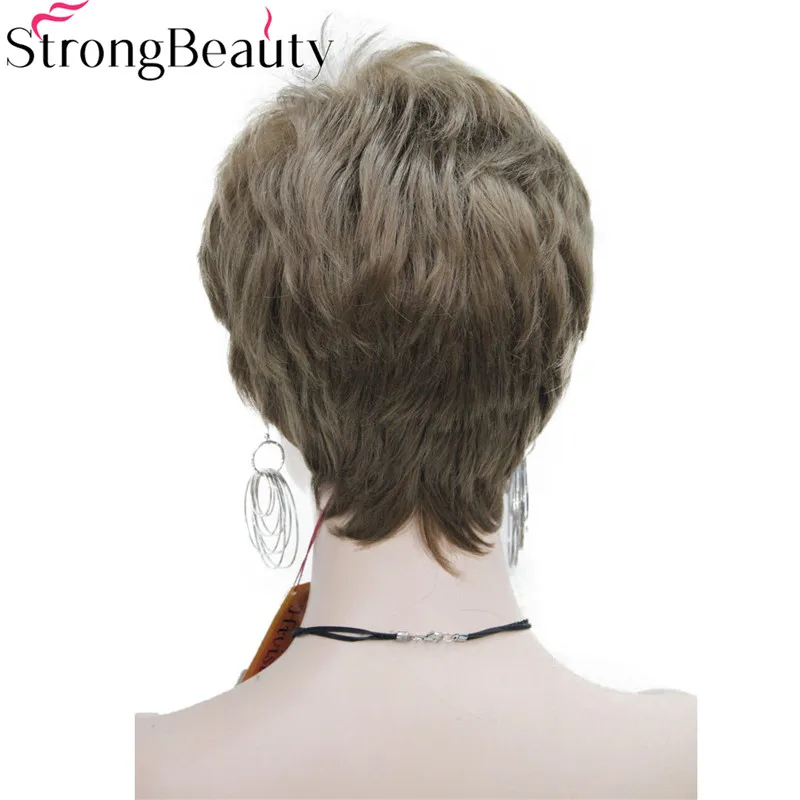 RG-ZORA #12 women's short straight synthetic daily wig orange brown blonde 5 color choices (4)