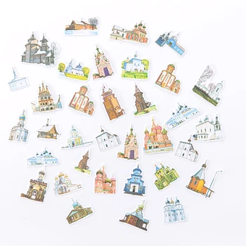 

Cute Building Paper Sticker Kawaii Panda Plant Decoration DIY Diary Scrapbooking Label Stickers Stationery school supplies