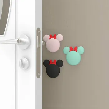 

3pcs/set Cute Cartoon Baby Safety Shock Absorbers Door Stopper Baby Protection Lock Security Card Wall Protectors Handle Bumpers