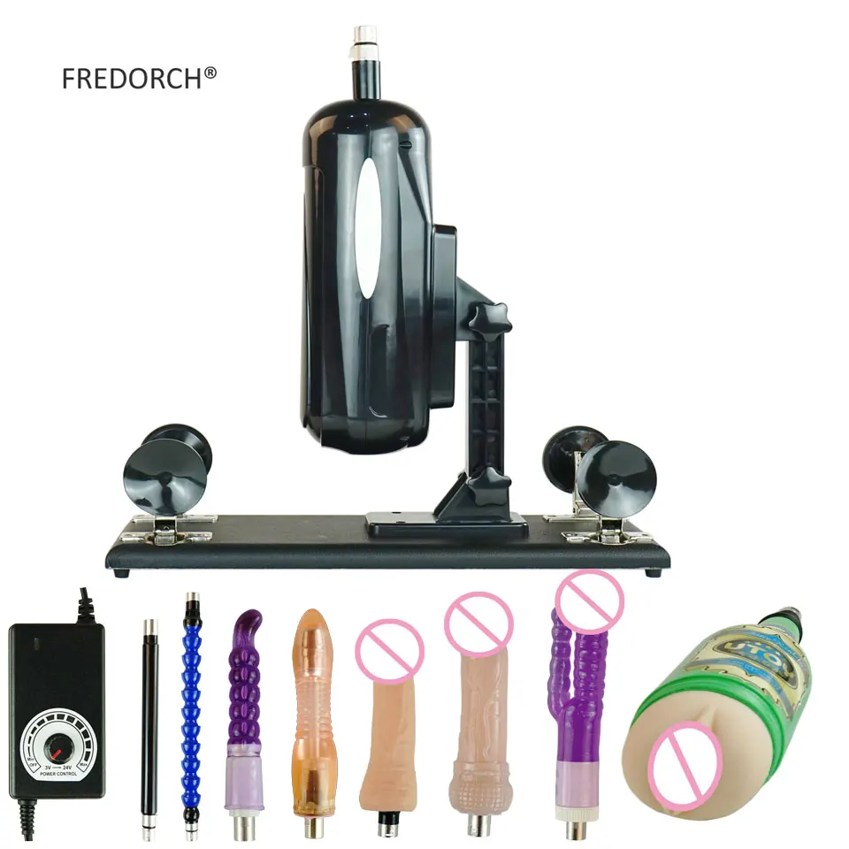 Special  FREDORCH Full Automatic Sex Machine with 8 Anal Dildos for Men and Women Sex Toys Quiet Love Machin