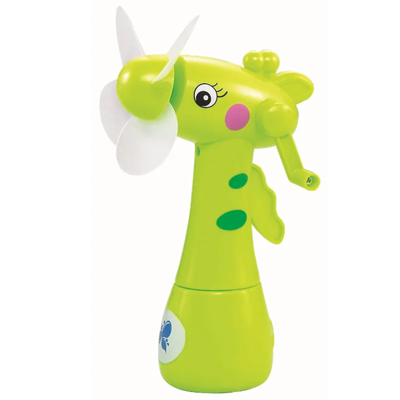 

Mini Fan Cartoon Giraffes Portable Handheld Desk Humidification Kid Toy Handheld Water Mist Fan For Child