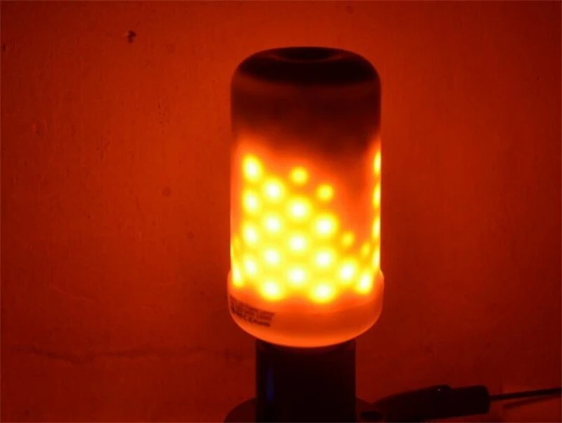 

4pcs E27 LED flame light E27 Flame bulb bar Atmosphere lighting Simulation flame light Torch bulb LED dynamic Flashing bulb 220v
