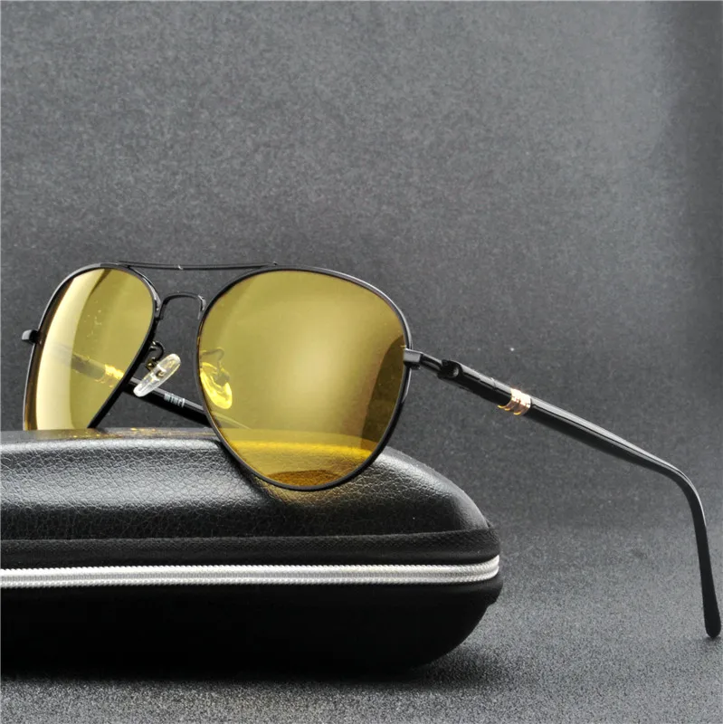 MINCL унисекс для водителей, ночного видения очки солнцезащитные очки против бликов Для женщин Для мужчин очки ночного видения для вождения очки Желтый объектив NX - Цвет оправы: black yellow