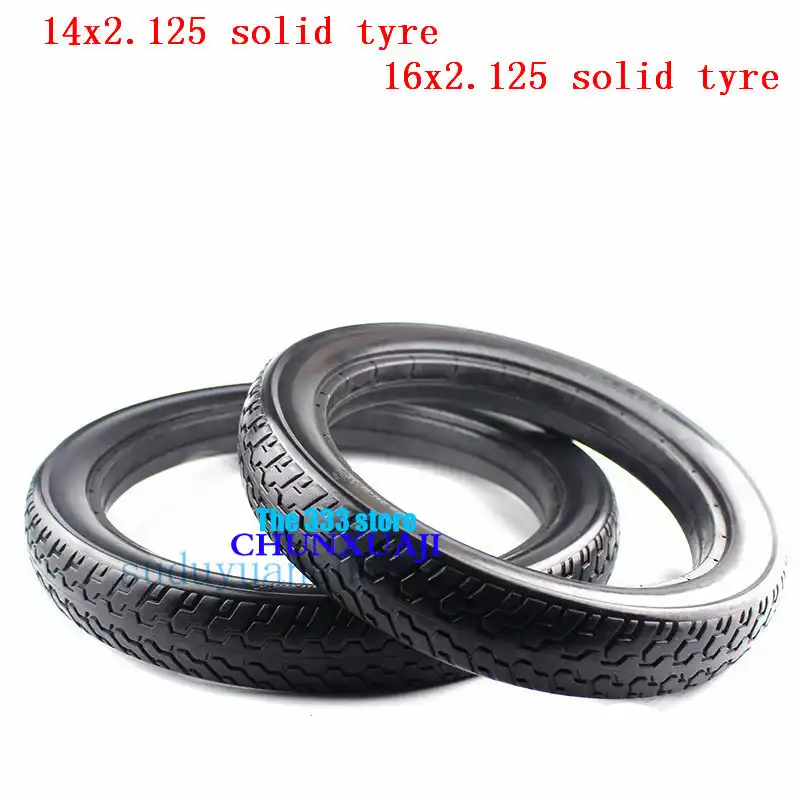 16 inch solid rubber bicycle tires