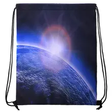 Starry Sky Drawstring Backpack Sport Rucksack School Travel Hiking Shoulder Bags