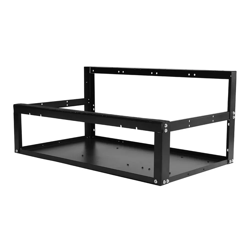 

Open Air Miner Mining Frame Case Computer Frame Rig Iron Case Crypto Coin Mining Rig For 6 GPU ETH BTC Ethereum