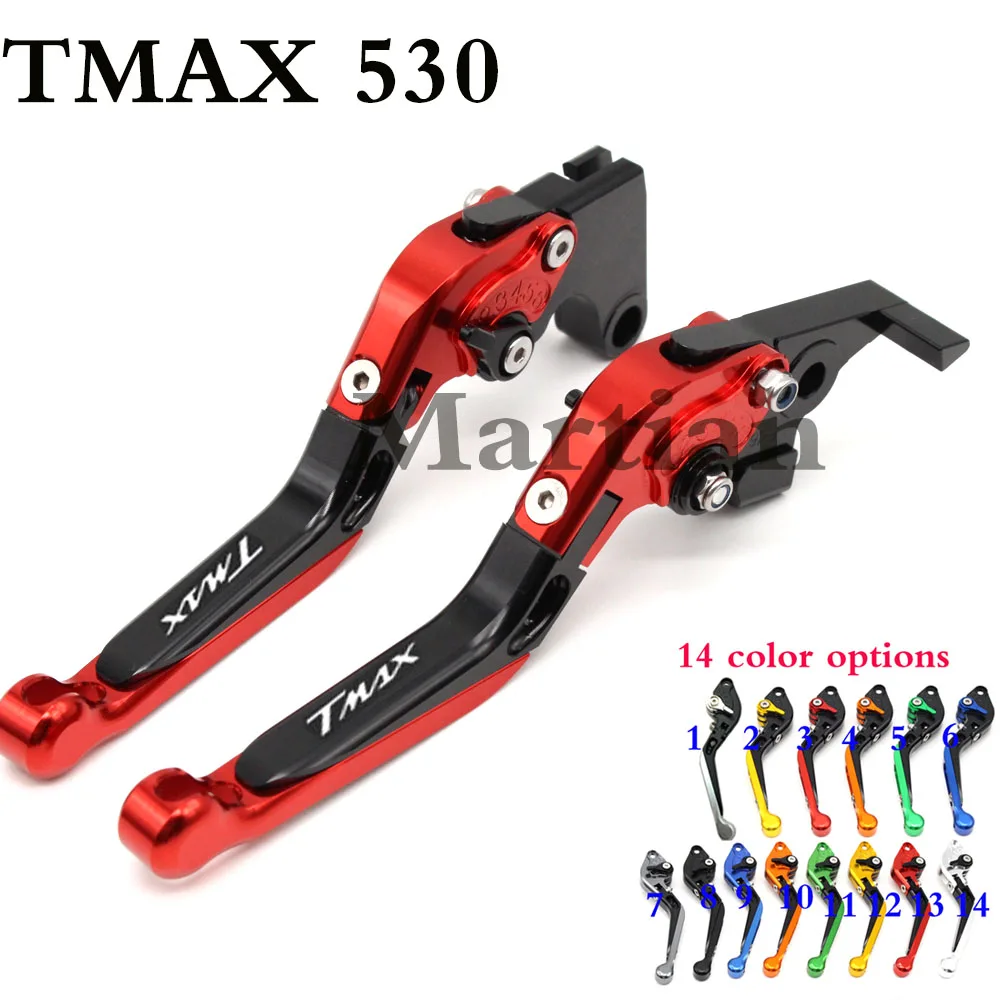 

CNC Foldable&Extendable Brake Clutch Levers For Yamaha Tmax 530 TMAX 530 2012-2016 2013 Motorbike Accessories