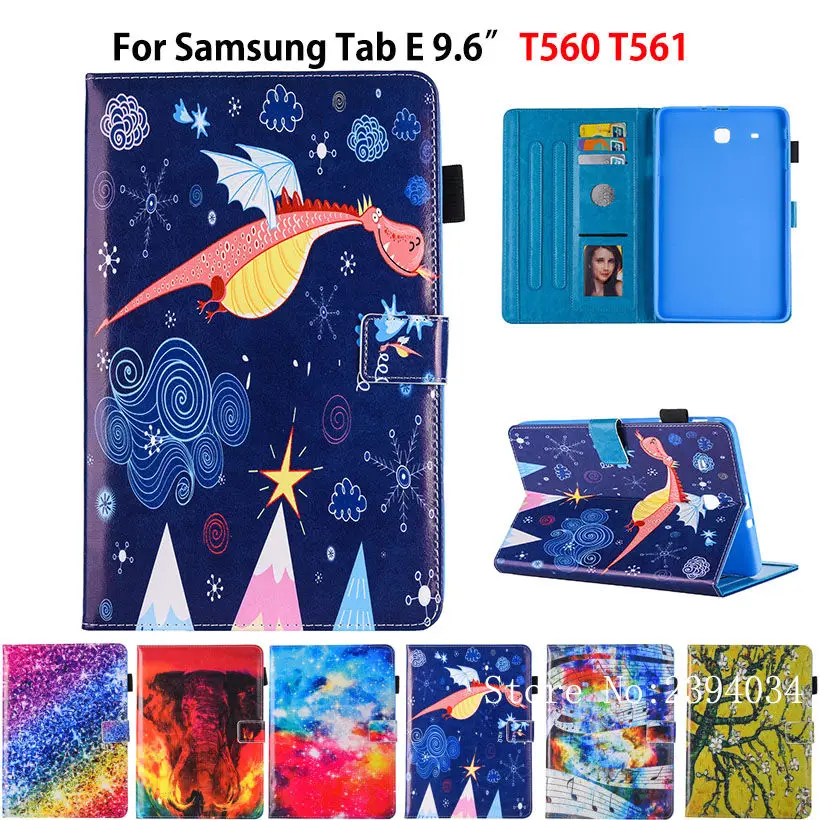 Роскошный чехол для Samsung Galaxy Tab E 10. 0 T560 SM-T560 T561 смарт-Обложка Чехлы планшета