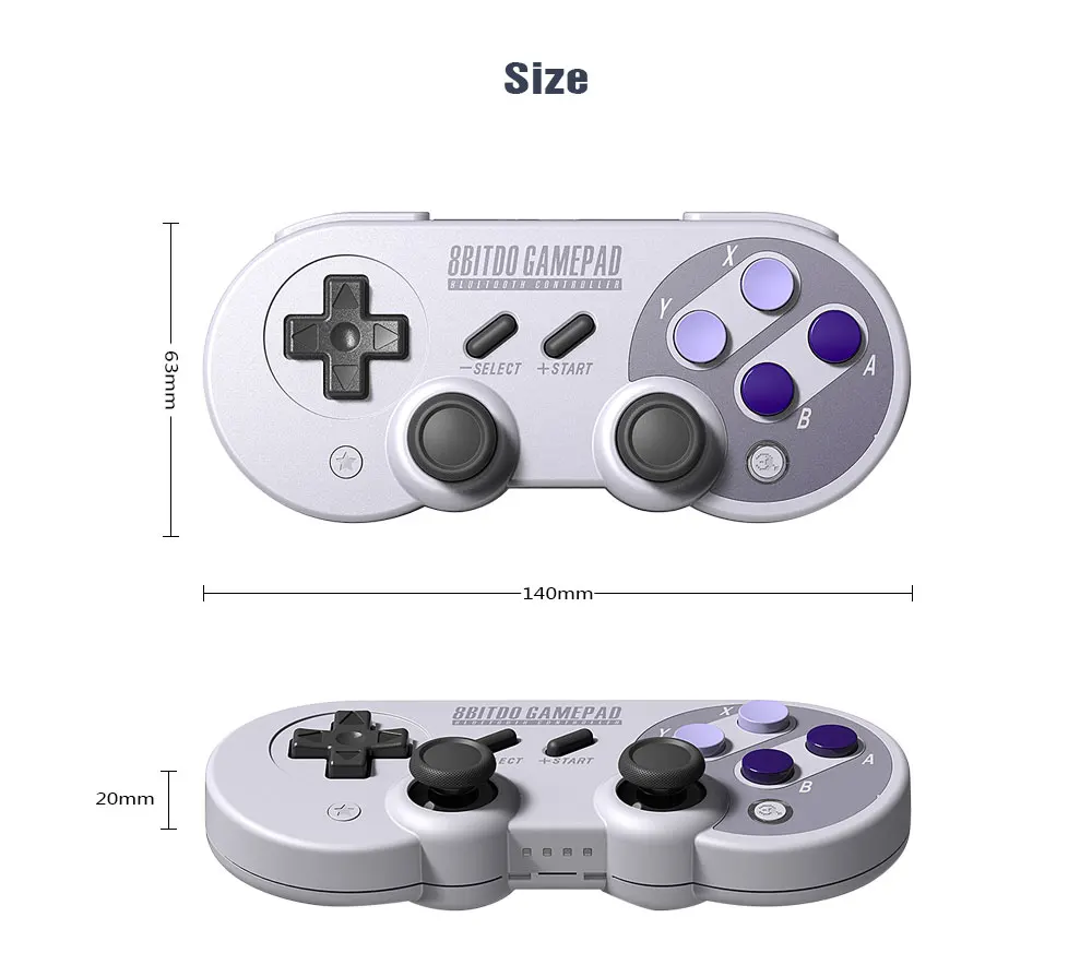 

8Bitdo SN30 Pro Wireless Bluetooth Controller Gamepad with Joystick for Nintendo Switch Steam Windows macOS Android