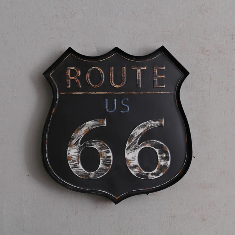 Ретро US Route 66 Mother Road светодиодный неоновый металлический оловянный знак Железный плакат художественный декор для стен в винтажном стиле для гаража домашний магазин Бар Паб Клуб