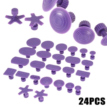 

24pcs Dent Repair Dent Puller Kit Dent Removal Glue Sticks Reverse Hammer Glue Tabs Auto Body Dent Repair Tool Accessory