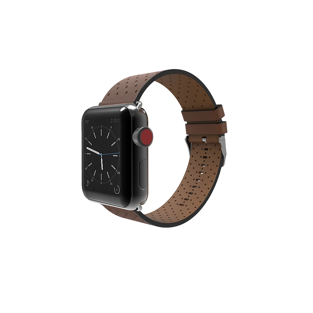 Ремешок для часов Apple Wacth 4 Band вентилируемый кожаный сменный Браслет Watch Series 1 2