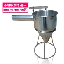 Free shipping stainless steel batter dispenser waffle maker dispenser takoyaki funnel takoyaki tools
