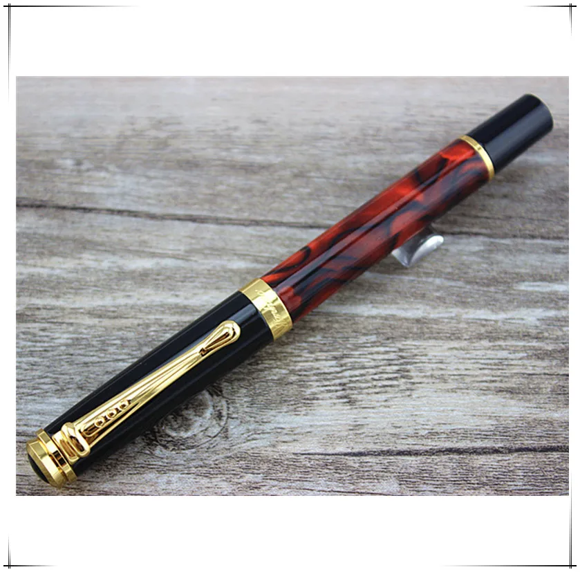 

Jinhao 500 Dark Red Ice Medium F Nib Fountain Pen
