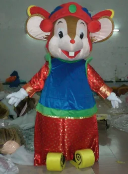 

Hot selling 2015 Adult cartoon character lovely brown mouse Mascot Costume fancy dress party costumes