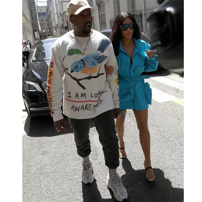 Kanye West Saison 6 Спортивные штаны Летний стиль хип хоп для женщин и мужчин высокое
