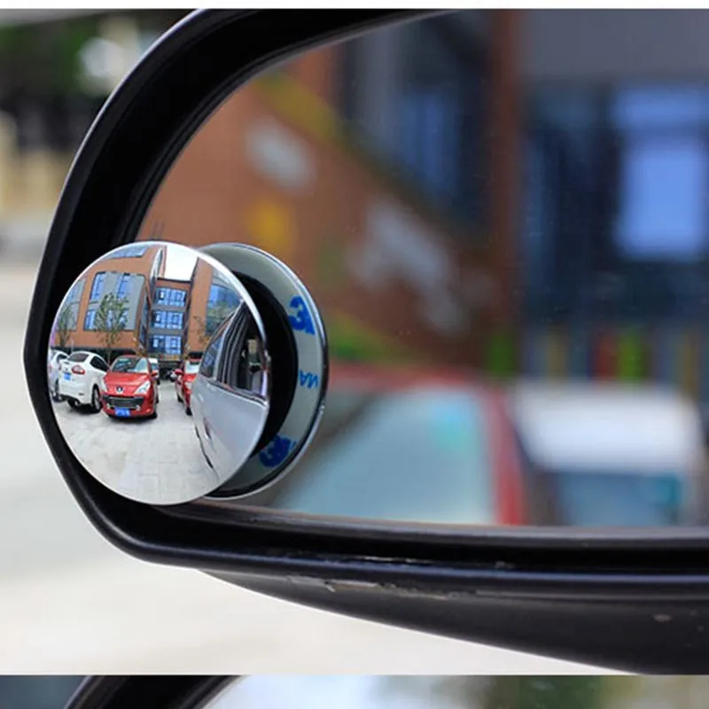 Универсальный Широкий Угол заднего вида автомобиля выпуклое зеркало для парковки безопасности 360 градусов вращающийся без оправы круглое