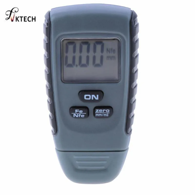 Online RM660 espesor Feeler de Fe NFe 0 1,25mm para coche de hierro de aluminio de Metal de Base Digital de coche pintura medidor de espesor