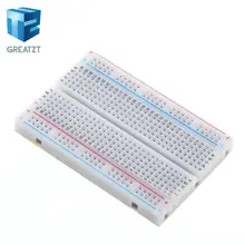 400 pontos de gravata solderless 8.5cm x 5.5cm pwb breadboard mini teste universal protoboard pão diy placa de circuito de teste de ônibus
