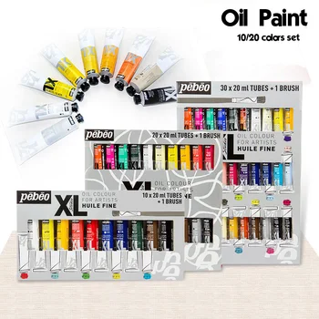 

10/20 Colors 20ML Tube Pebeo Oil Paint Sets Professional Oil Colors Paint for Artist Drawing Acrylic Painting Color Art Supplies