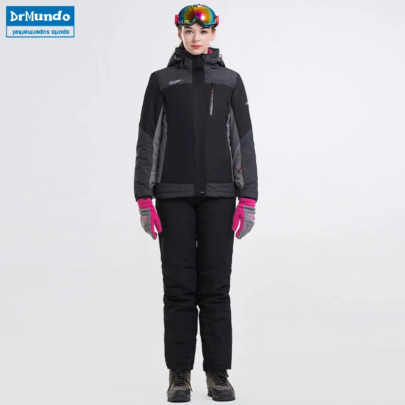 2018 New Warm Winter Ski Suit Set Women's Windproof Waterproof Skiing Ski-wear Snowboarding Clothing Outdoor Ski jacket + Pants 2018 New Warm Winter Ski Suit Set Women's Windproof Waterproof Skiing Ski-wear Snowboarding Clothing Outdoor Ski jacket + Pants