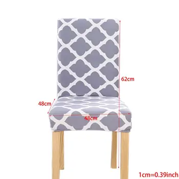 

6 Pcs Stretchable Dining Seat Cover， Chair Seat Protector Slipcovers for Holiday Banquet, Home Party, Hotel, Wedding Ceremony