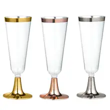 6 шт одноразовые пластиковые красные вина хрустальный бокал для шампанского коктейльное стекло для напитков на вечеринку чашка Западная кухня чашки семейные вечерние принадлежности