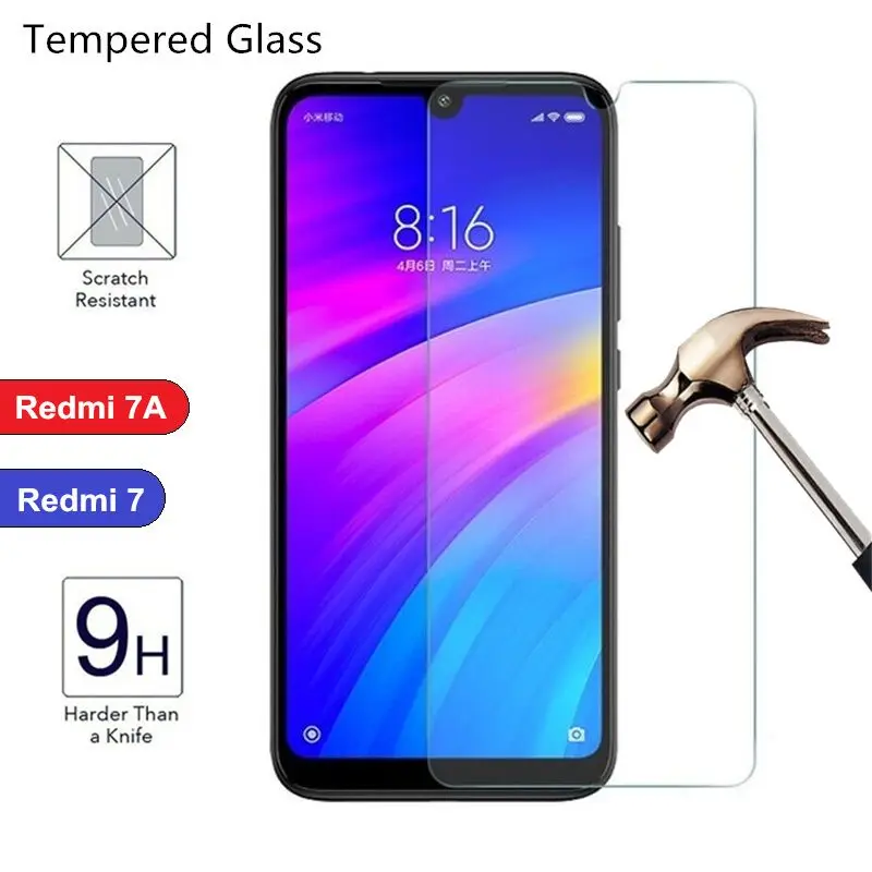

Tempered Glass For Xiaomi redmi 7 7A Global Smartphone Screen Protector For Redmi 7A 9H Toughened Protective Film