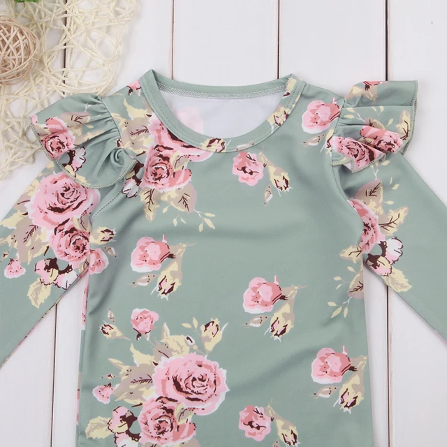 Moda 2018 Cute niemowląt noworodka dziewczynka kombinezon w kwiaty Ruffles kombinezon stroje ubrania tanie i dobre opinie Dziecko Pajacyki Dziecko dziewczyny Pełna Przycisk zadaszone cotton Pasuje prawda na wymiar weź swój normalny rozmiar Moda 2018 Cute niemowląt noworodka dziewczynka kombinezon w kwiaty Ruffles kombinezon stroje ubrania tanie i dobre opinie Dziecko Pajacyki Dziecko dziewczyny Pełna Przycisk zadaszone cotton Pasuje prawda na wymiar weź swój normalny rozmiar
