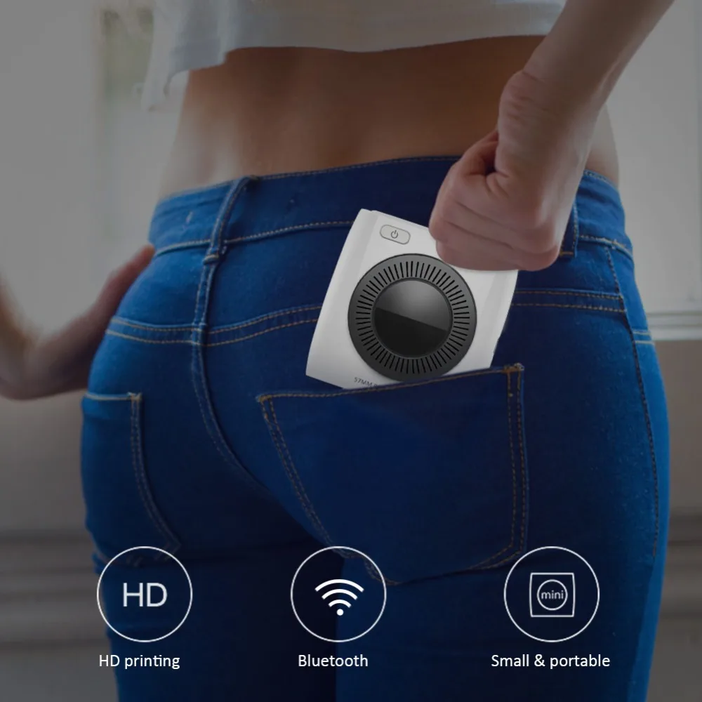 Прямая поставка P2 принтер портативный Bluetooth 4 0 телефон фототермический