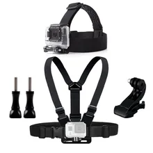 Chest Head Belt Mount For Gopro Hero 5 4 accessories Set SJCAM SJ4000 Action Camera Go