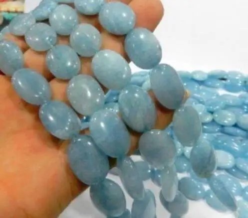 13x18 мм синий камень овальные ювелирные бусы 15'' | Украшения и аксессуары