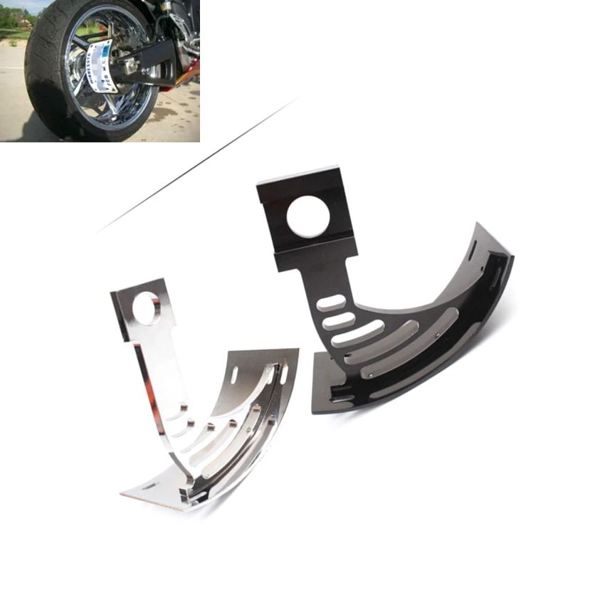 

Side Mount Tag curved License Plate Bracket For YAMAHA R6S 03-09 Black/Chrome