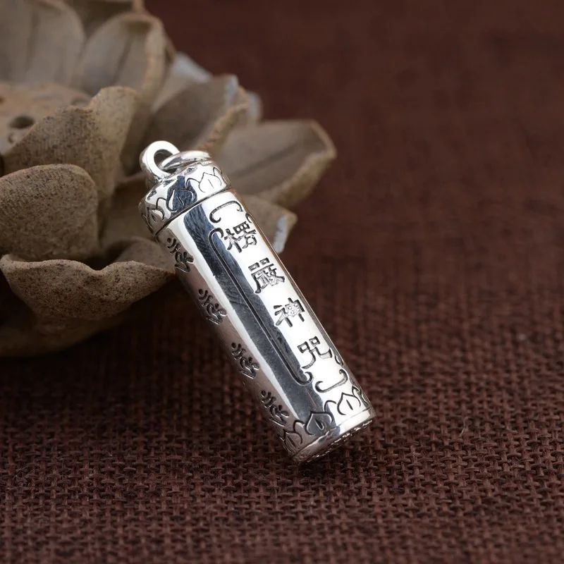 

2019 Solitaire Fairy Alexandrite Emperor 990 Fine Antique Process Buddhist Mantra Pendant Wholesale Can Open Lotus Bergamot