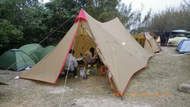 Cheap 3F UL GEAR Wild Sun Shelter 210T Taffeta Lightweight Tarp 7*4m For 8-12 Preson A Tower Base Party Camping Tent