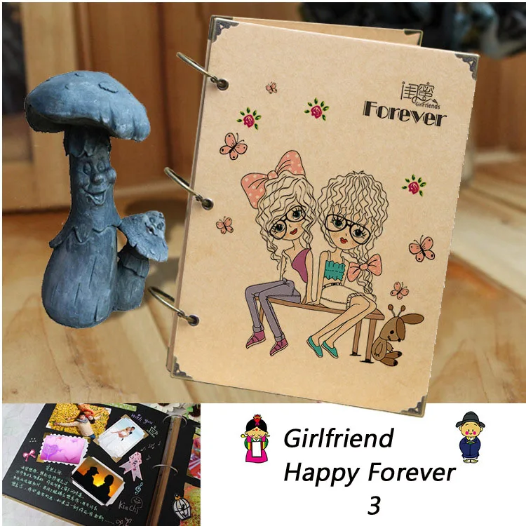 Girlfriend Photo Album Creative Gift Diy Looseleaf Weeding Retro