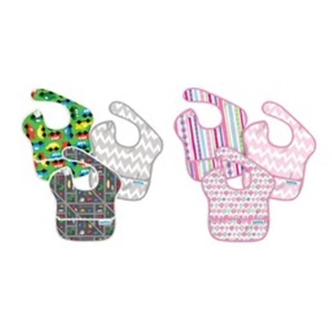 Bumkins Finer Baby Products S3-B8-G8 Super Bib Assorted Pack of 3