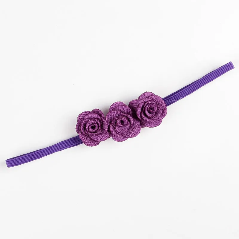 Fashion Chic Mini Rose Flower Baby Girl Headband Artificial Rose Flowers Headwear Hair Accessories Photography props baby headband