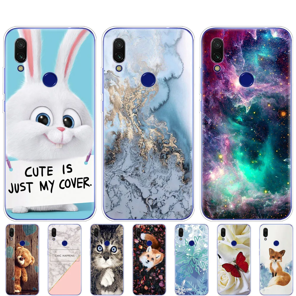 

For Xiaomi Redmi 7 Case Silicone Painting Soft TPU For xiaomi redmi 7 Case 6.26 inch snapdragon 632 model Fundas Coque