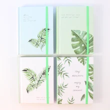 Domikee школьный блокнот с деревом и листьями в твердом переплете, записная книжка канцелярские принадлежности, тонкая креативная красочная пустая внутренняя бумажная записная книжка, А6