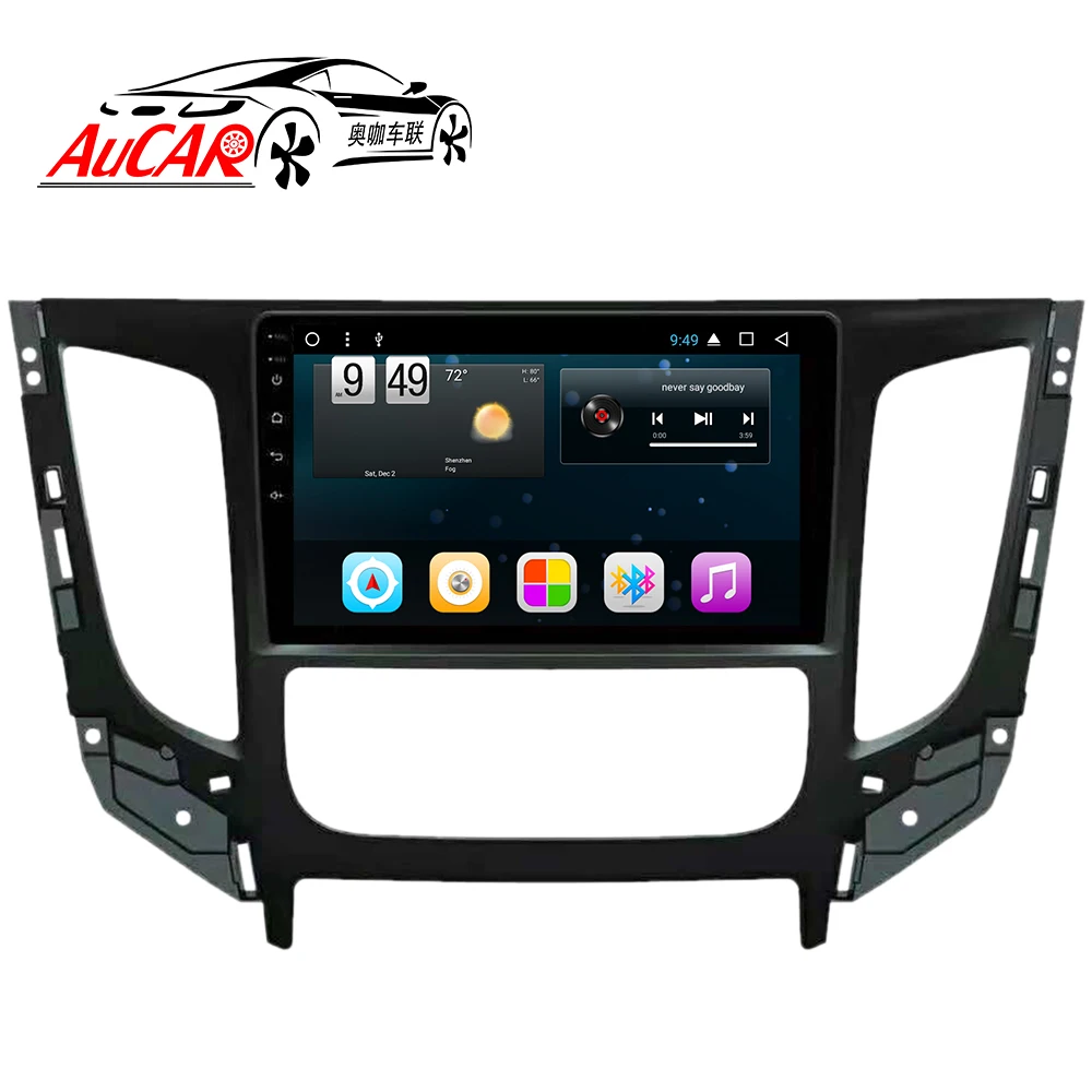 

AuCAR Android Car DVD Player for Mitsubishi Triton L200 2016 GPS Navigation Bluetooth GPS Car Radio Stereo WIFI 4G AUX touch