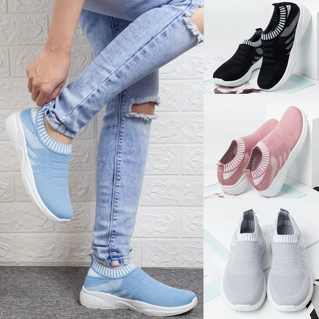 

KANCOOLD Casual Women's Mesh Sports Sneakers Outdoor Running Breathable Shoes Leisure Lightweight Wear-resistant Basic Shoes