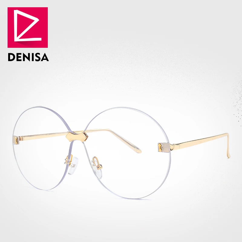 Солнцезащитные очки DENISA G22050 для мужчин и женщин винтажные большие круглые без