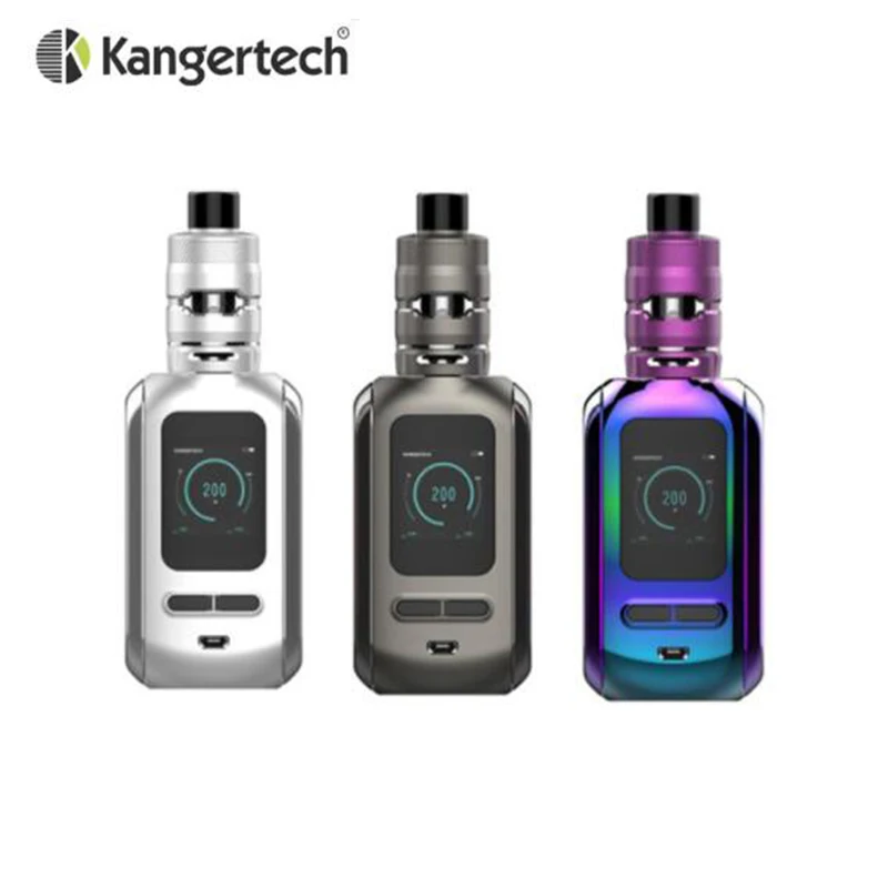 

Original Kanger Ranger Kit 200W RANGER Box MOD 3.8ml RANGER Tank with Milli Mesh Coil fit Dual 18650 Batteries