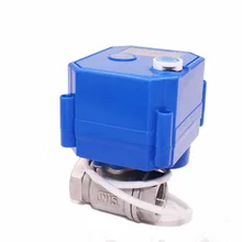 ADC9-24V CR02 CR03 CR04 DN15 DN20 DN25 CWX-25s SS304 датчик обнаружения утечки воды полное отверстие женский-женский Электрический шаровой клапан с ручным управлением