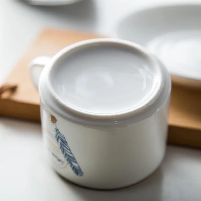 Светильник с узким дизайном и тонким чайным чашкой для послеобеденного чая, набор блюдца, кофейная чашка Tazas Para Cafe Xicara Bardak, чайная чашка Copo Tasse