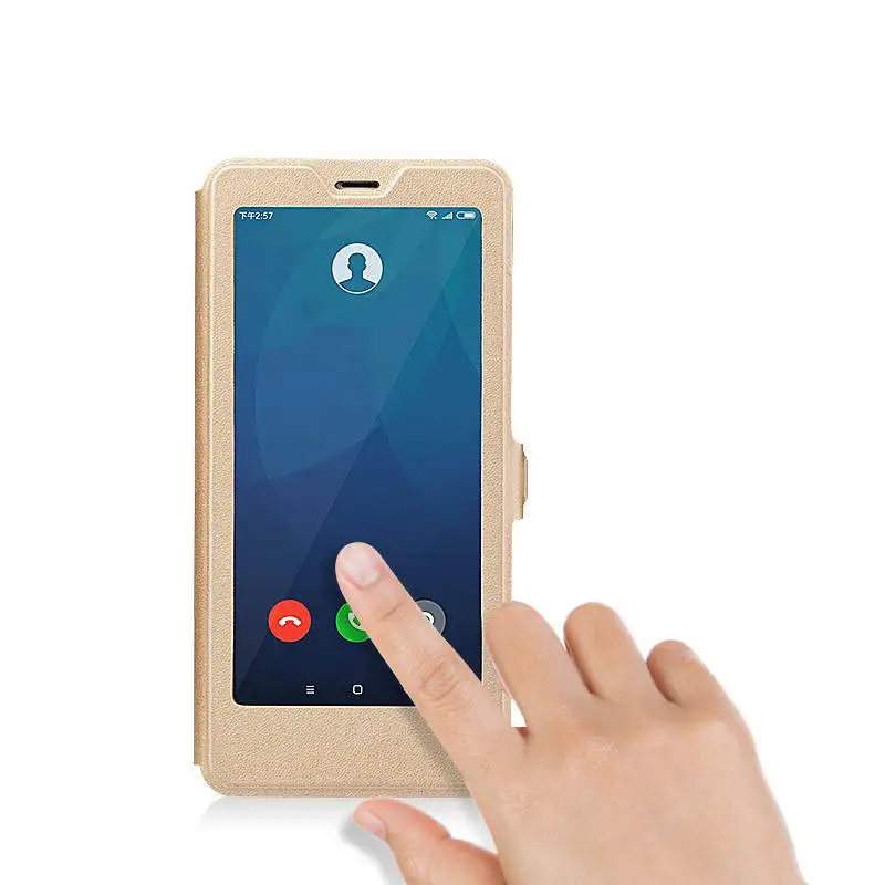 for Xiaomi Redmi Note 7 Case Note 6 Pro Full View Window PU Leather Flip Cover Funda Case for Xiaomi Note 5 Pro protective case 15